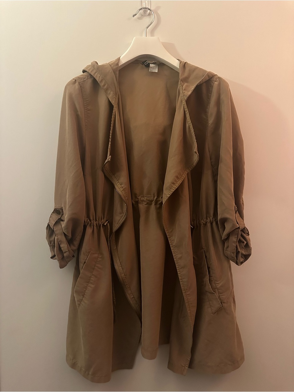 H&M DIVIDED | Hooded Anorak Jacket - Taupe